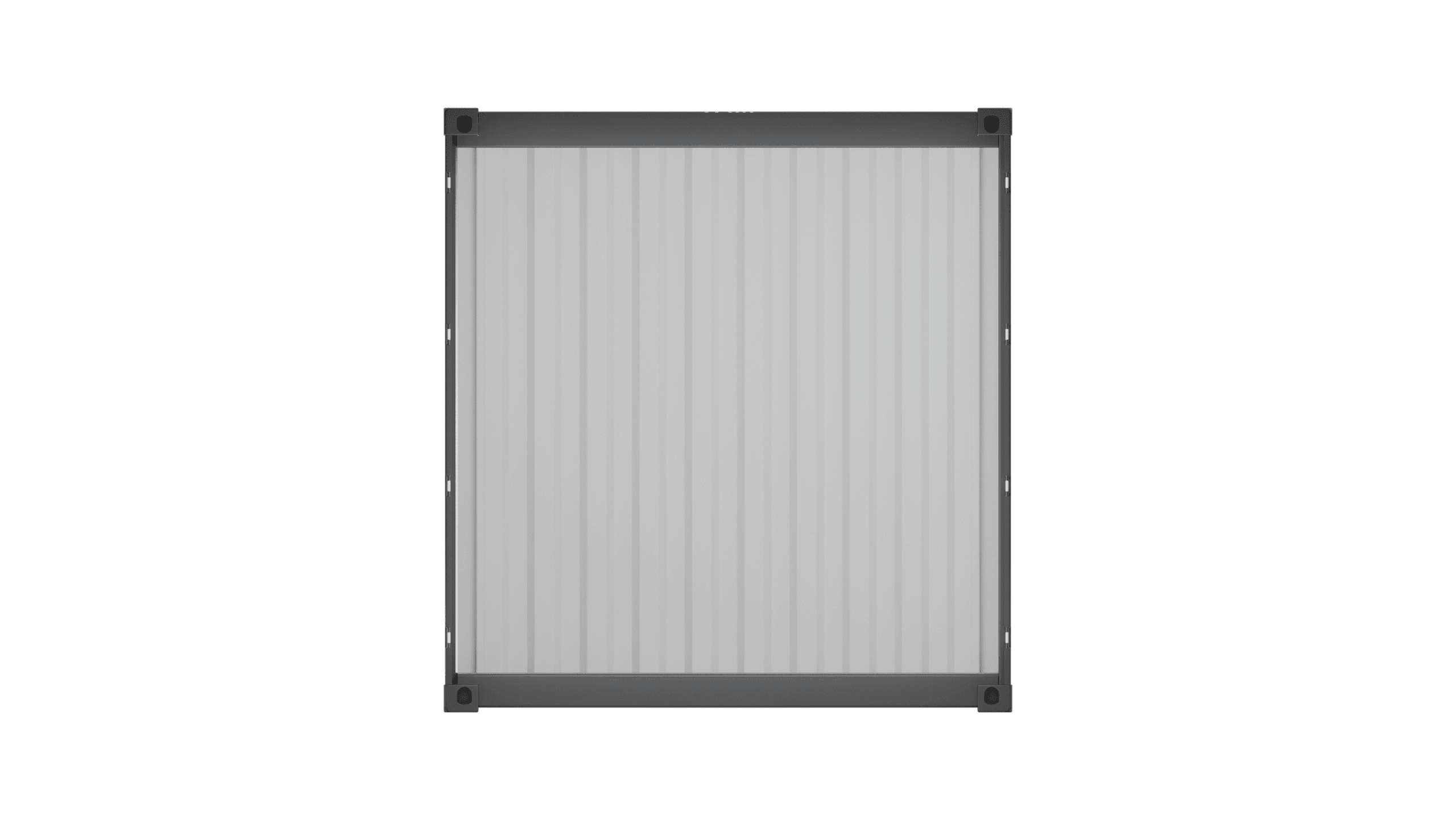 Front view of the cargo door opening