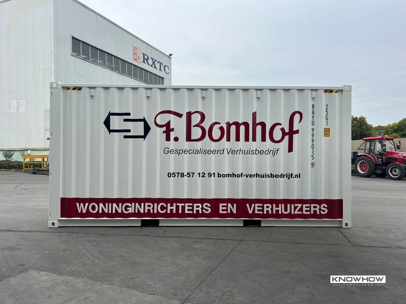 20ft high-cube moving container bomhof
