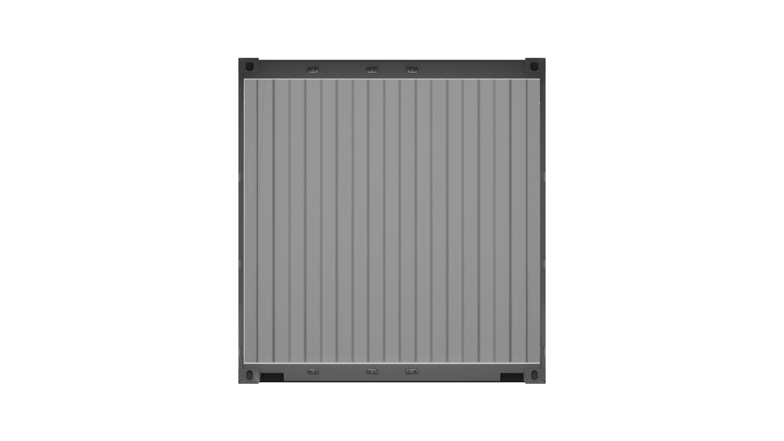 Front view of the cargo door opening